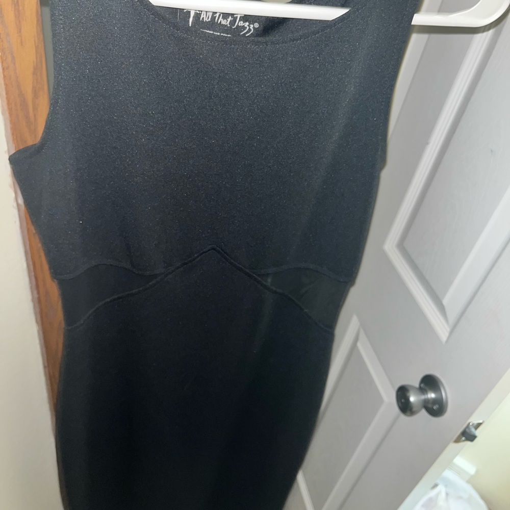 All That Jazz Black Vintage 2001 Mesh Cut Out Sleeveless Dress